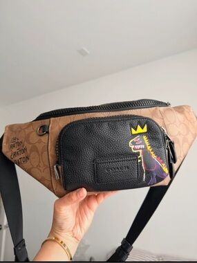 Coach X Jean-Michel Basquiat Track Belt Bag in Signature Canvas